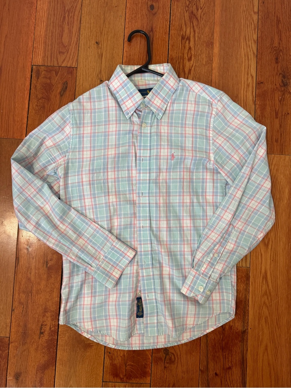 Polo by Ralph Lauren Pastel Plaid Button-Down Shirt - Light Blue & Pink